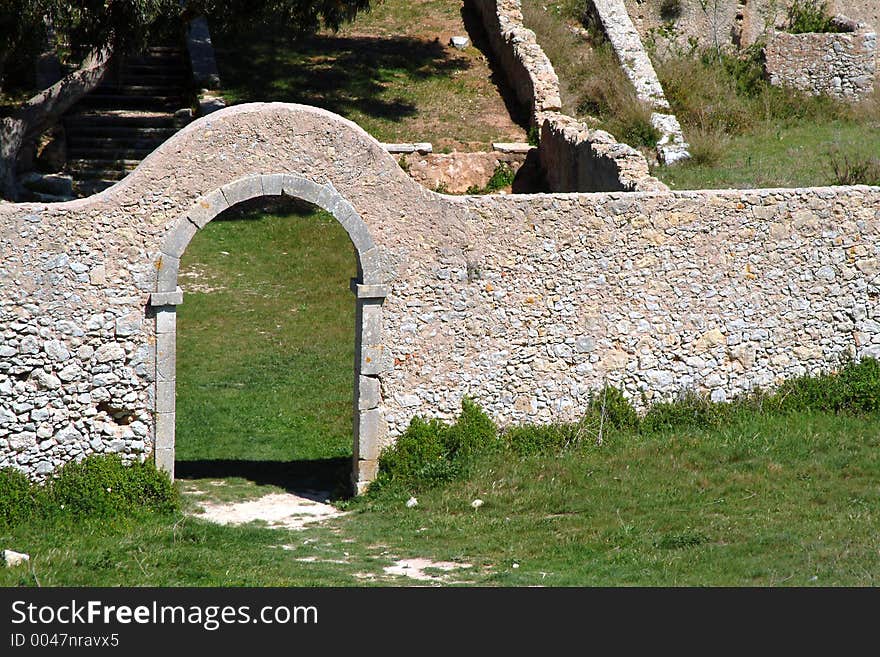 Old entrance of farm