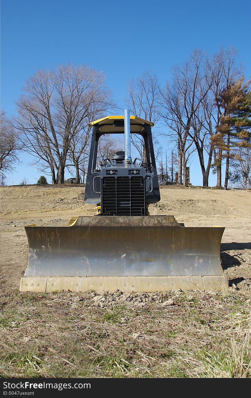 Front View of Bulldozer