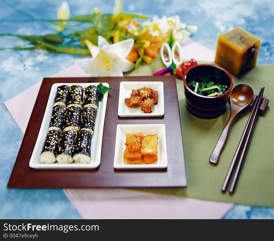 Korean Food display