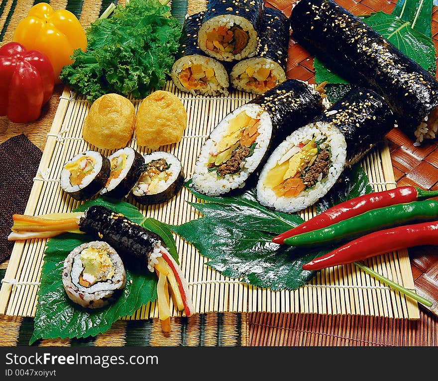 Korean Food display