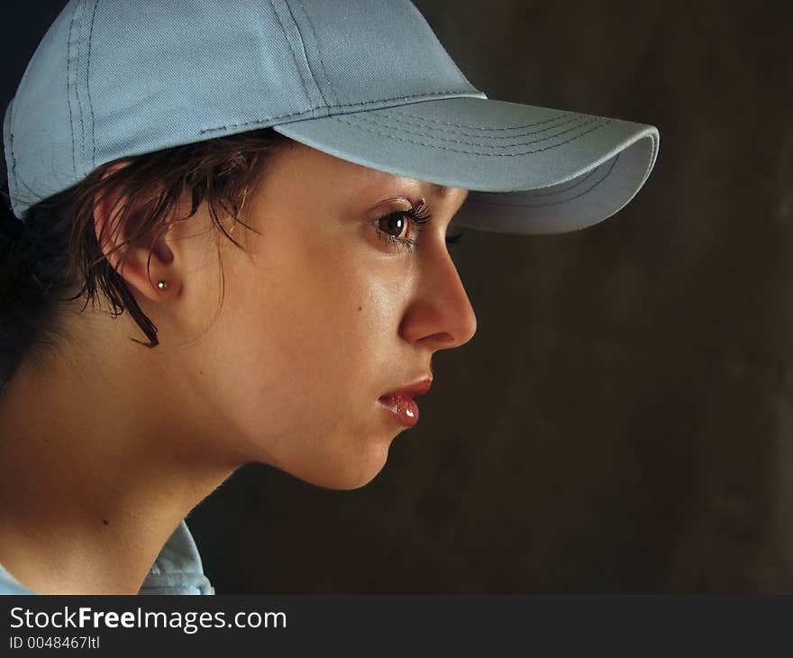 Girl in a cap - 1