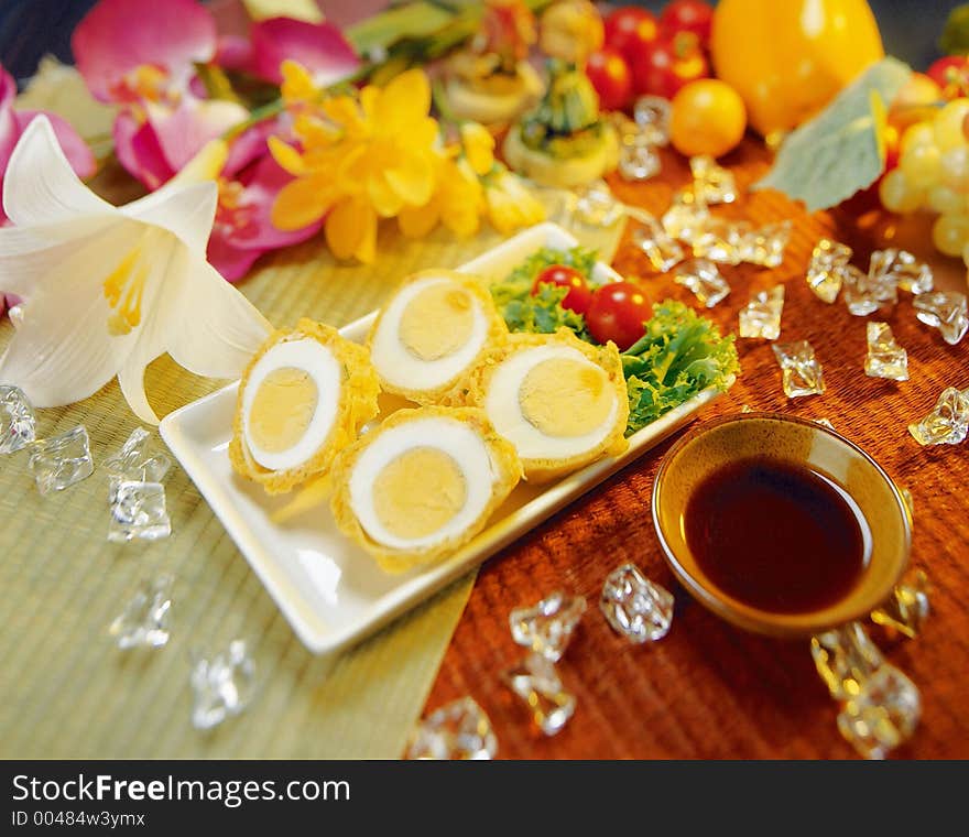 Korean Food with decoration