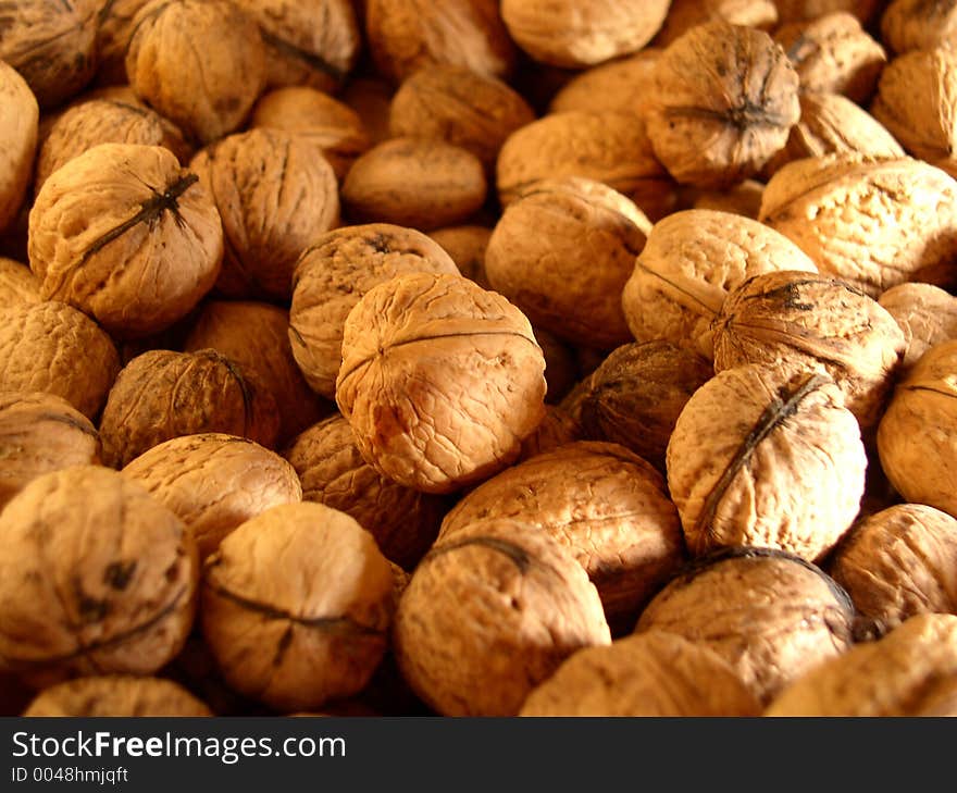 Walnuts background