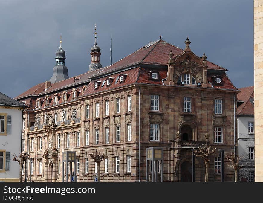 This impressive building can be found in the ancient town of Speyer in the Palatine part of Germany. It's next to the ancient cathedral so that the bishop did not have too long a walk to go to church. While the cathedral was founded in the 12th century the early days of the settlement go back to the times when the Romans conquerered that part of Europe more than 2000 years ago. This impressive building can be found in the ancient town of Speyer in the Palatine part of Germany. It's next to the ancient cathedral so that the bishop did not have too long a walk to go to church. While the cathedral was founded in the 12th century the early days of the settlement go back to the times when the Romans conquerered that part of Europe more than 2000 years ago.