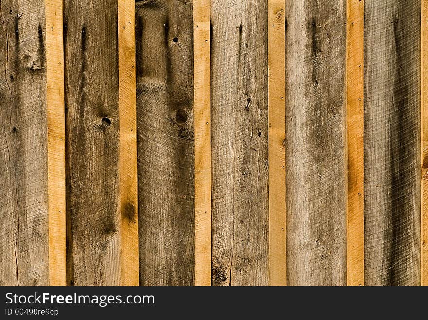 Close-Up of Rough Wood Siding