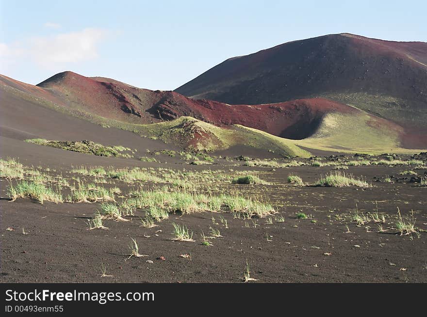 Volcanic desert in Kamchatka