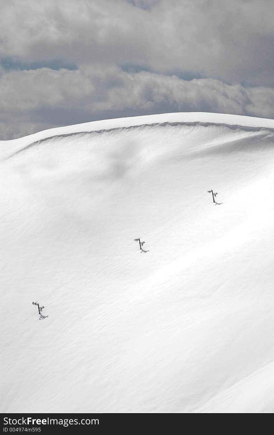 One white dream in Montenegro. One white dream in Montenegro