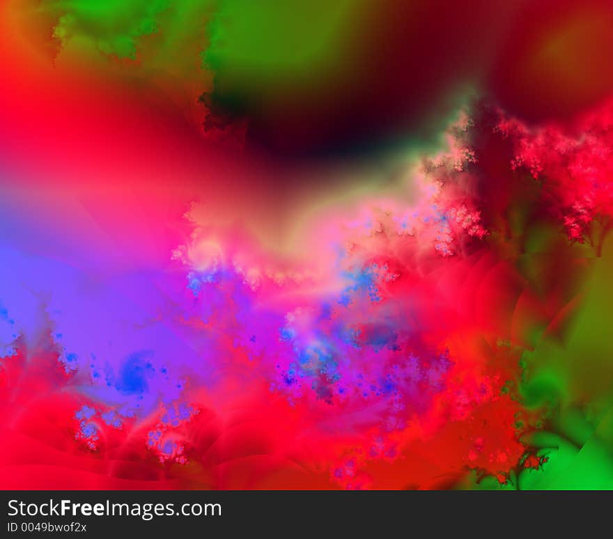 A colorful fractal background