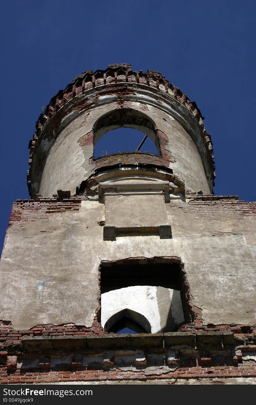 Castle tower ruins