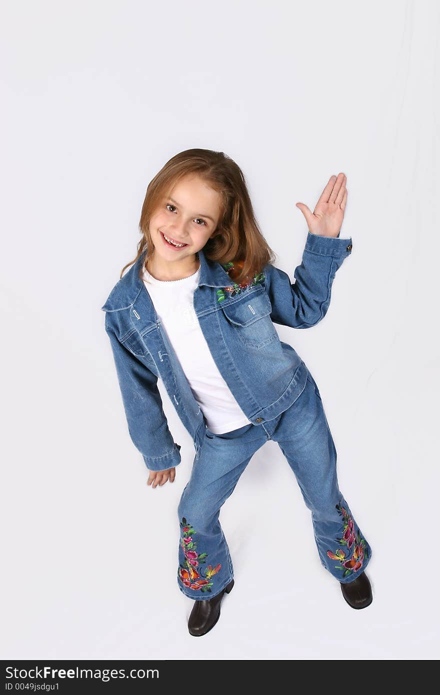 Posing young girl