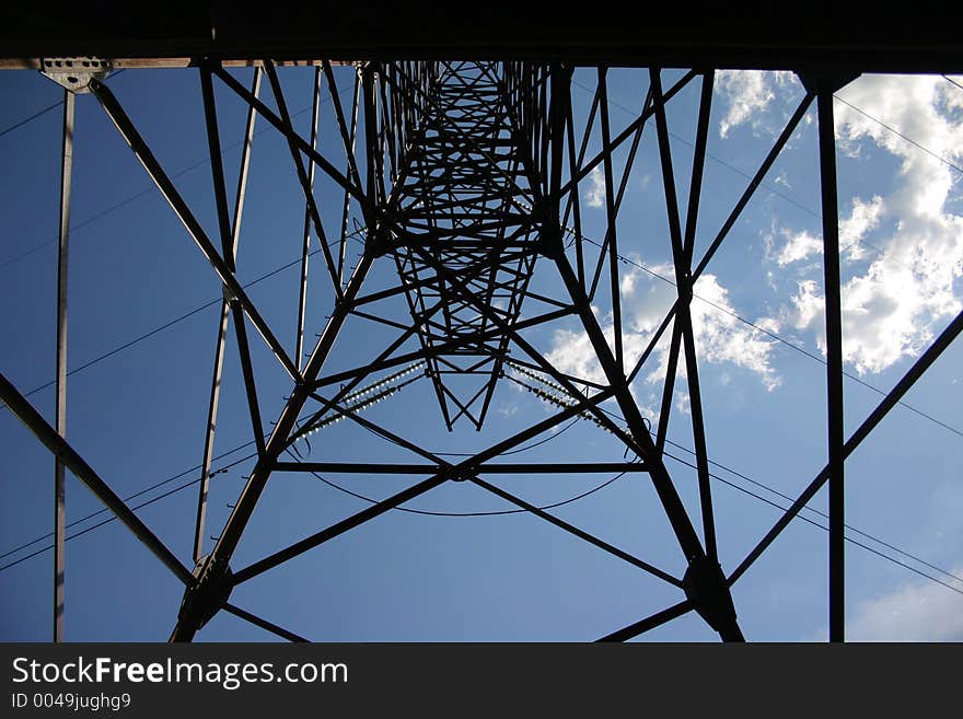 High-voltage tower