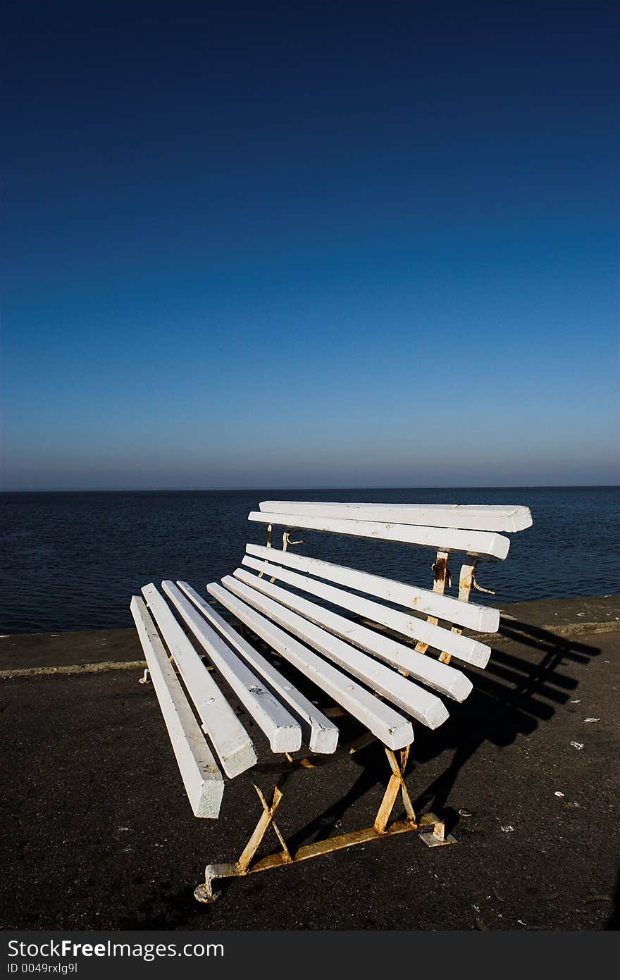 Bench near water