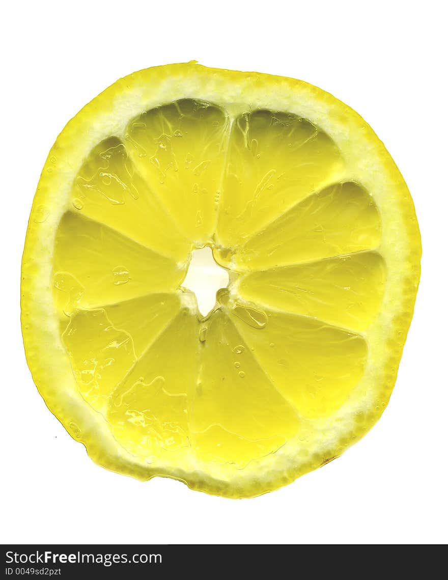 one slice of lemon