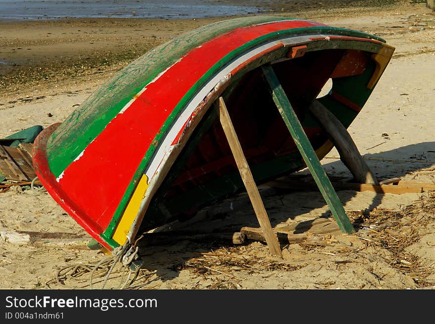 Boat in reparing