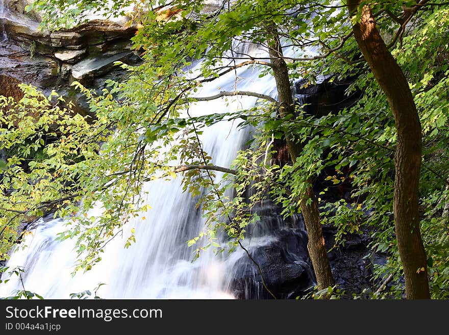 Closeup of Brandywine Falls, Ohio. Closeup of Brandywine Falls, Ohio