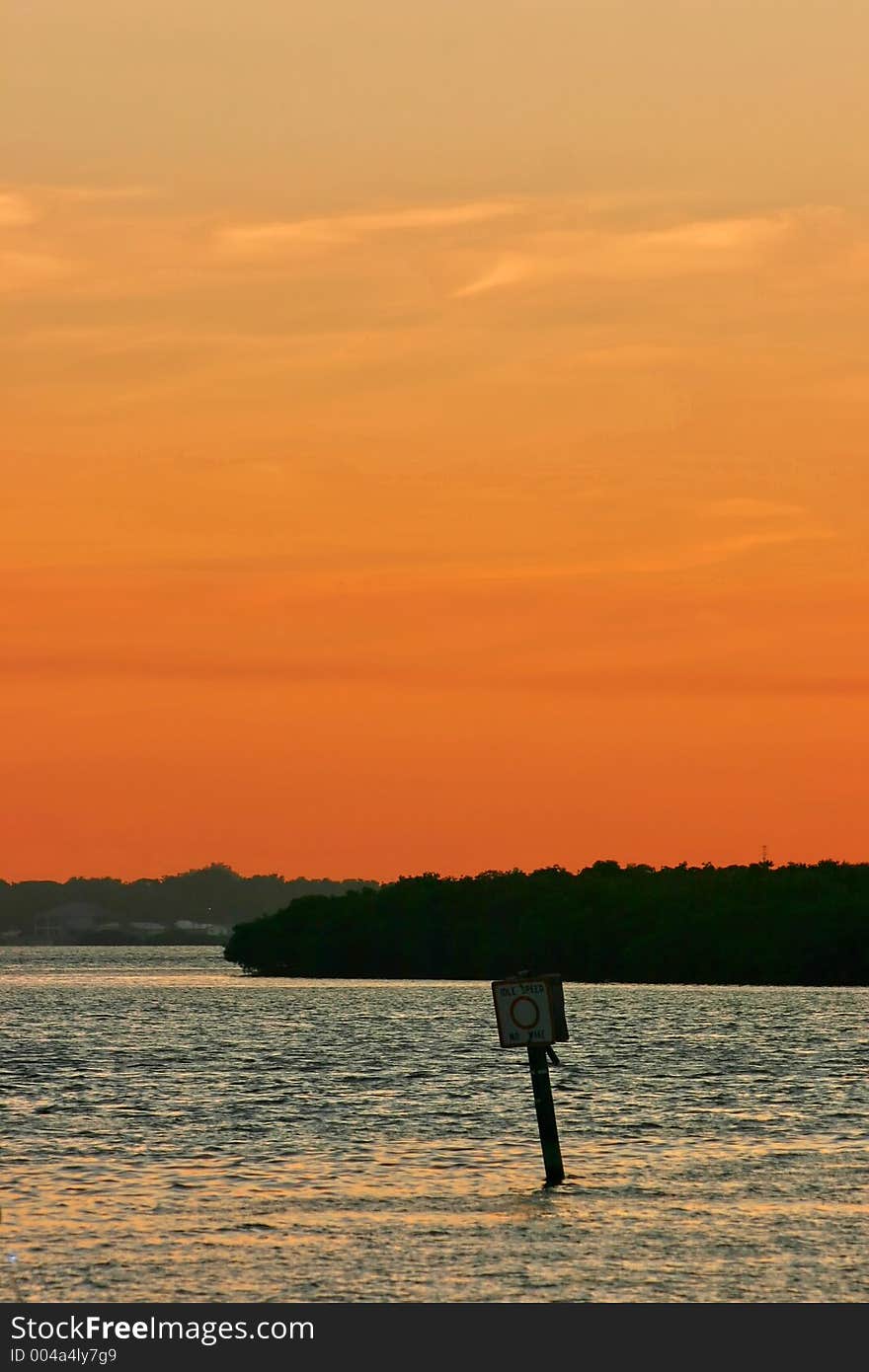 Sunrise on Boca Ciega Bay. Madeira Beach Florida. Sunrise on Boca Ciega Bay. Madeira Beach Florida