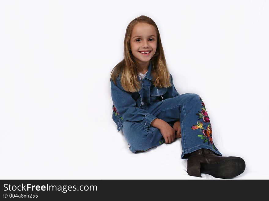 Young girl posing