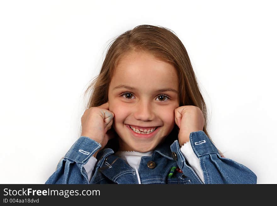 Young girl posing