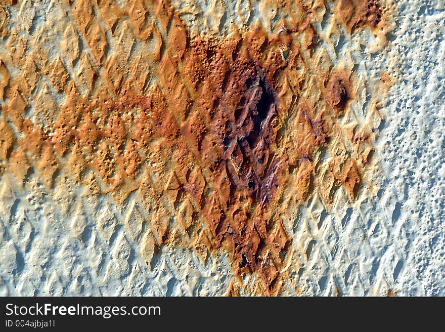 Rusted iron background. Rusted iron background