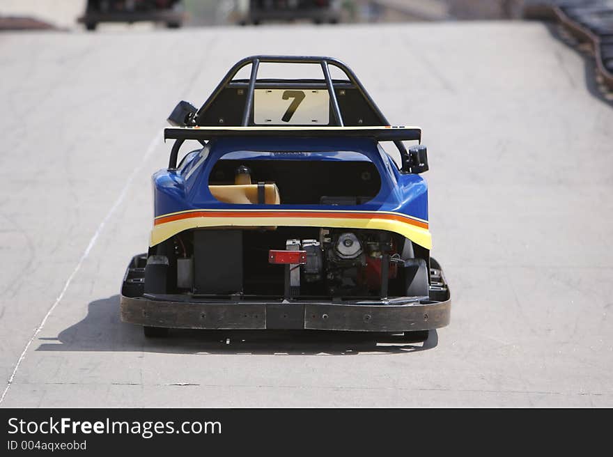 Rear View of a Go Cart