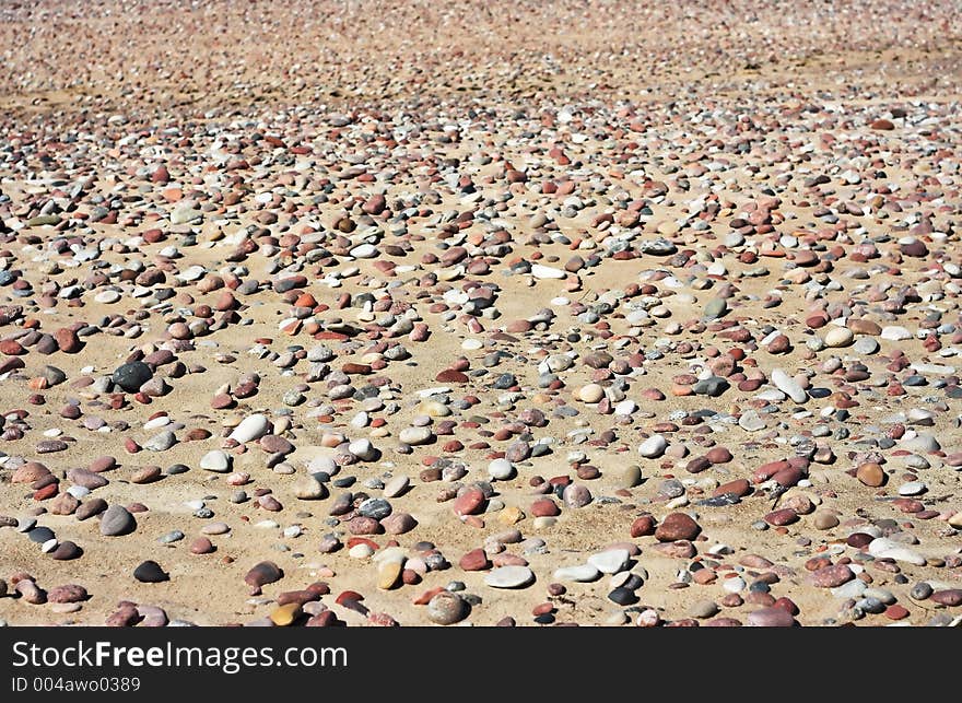 Sand and stones