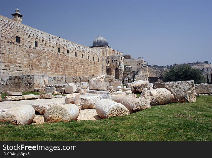 Al Aqsa Mosque As seen from outside the City Walls,Jerusalem,Israel. Al Aqsa Mosque As seen from outside the City Walls,Jerusalem,Israel