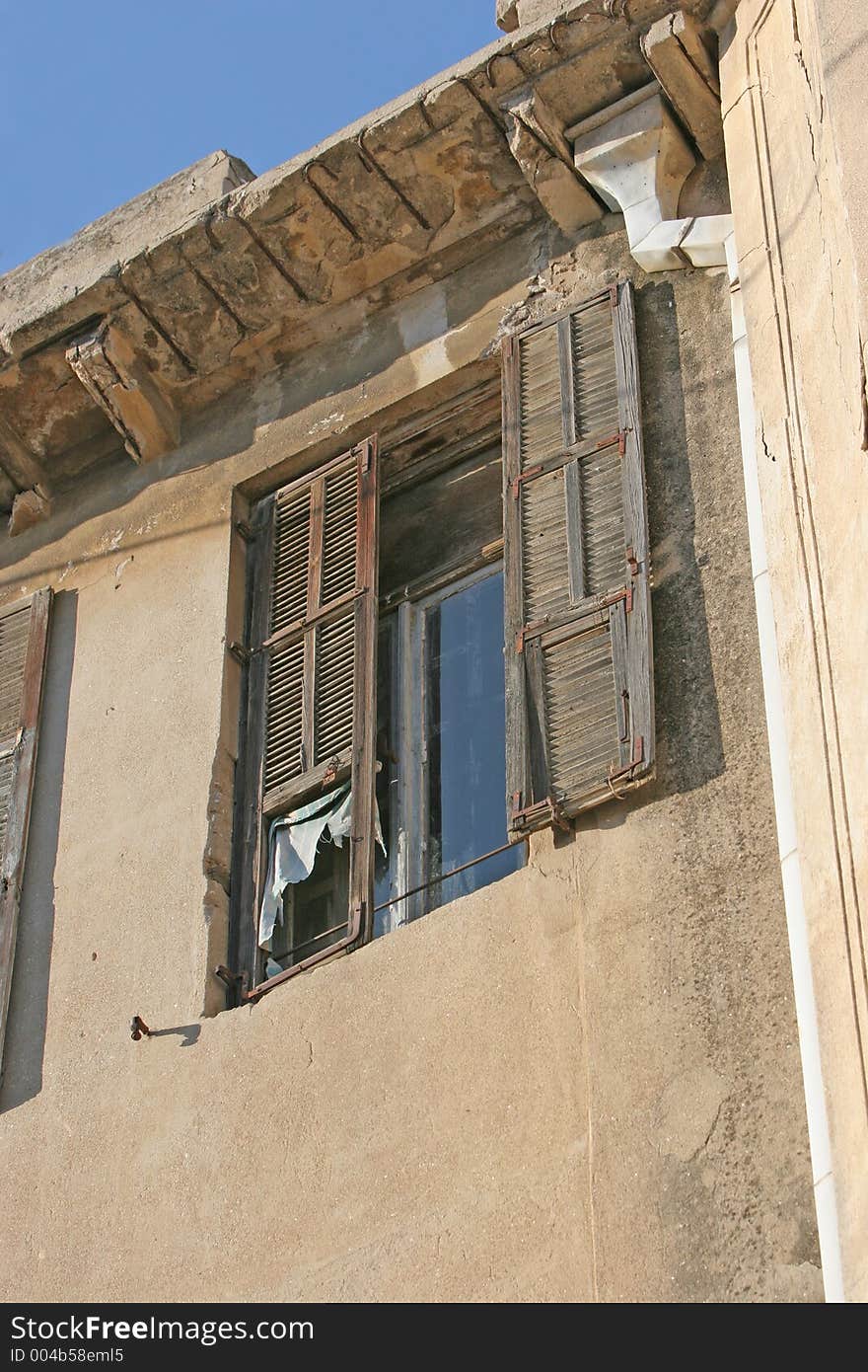 Old Shuttered windows in old Tel Aviv, israel. Old Shuttered windows in old Tel Aviv, israel