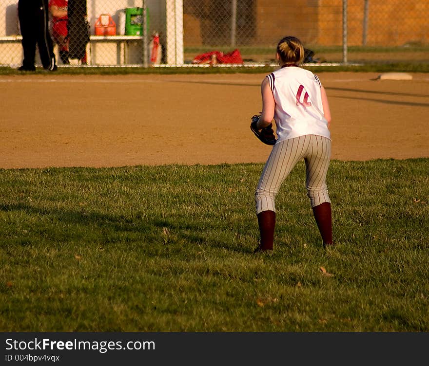 Female Softball Player