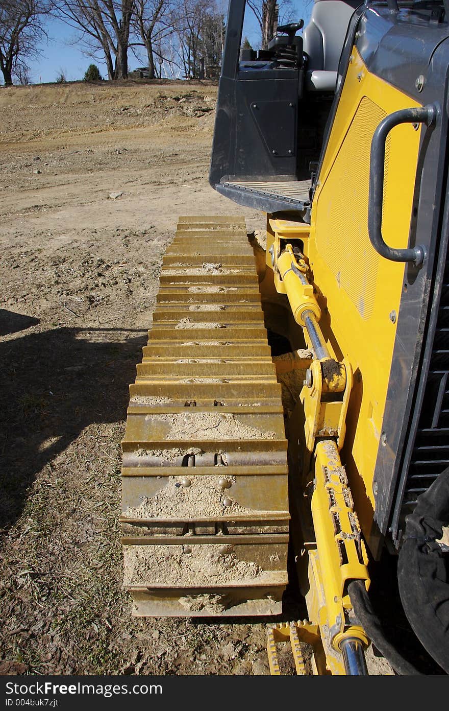 Bulldozer Track Detail. Bulldozer Track Detail