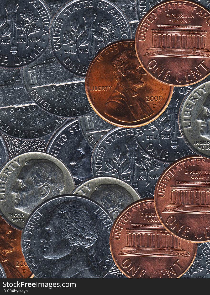 Money coins background