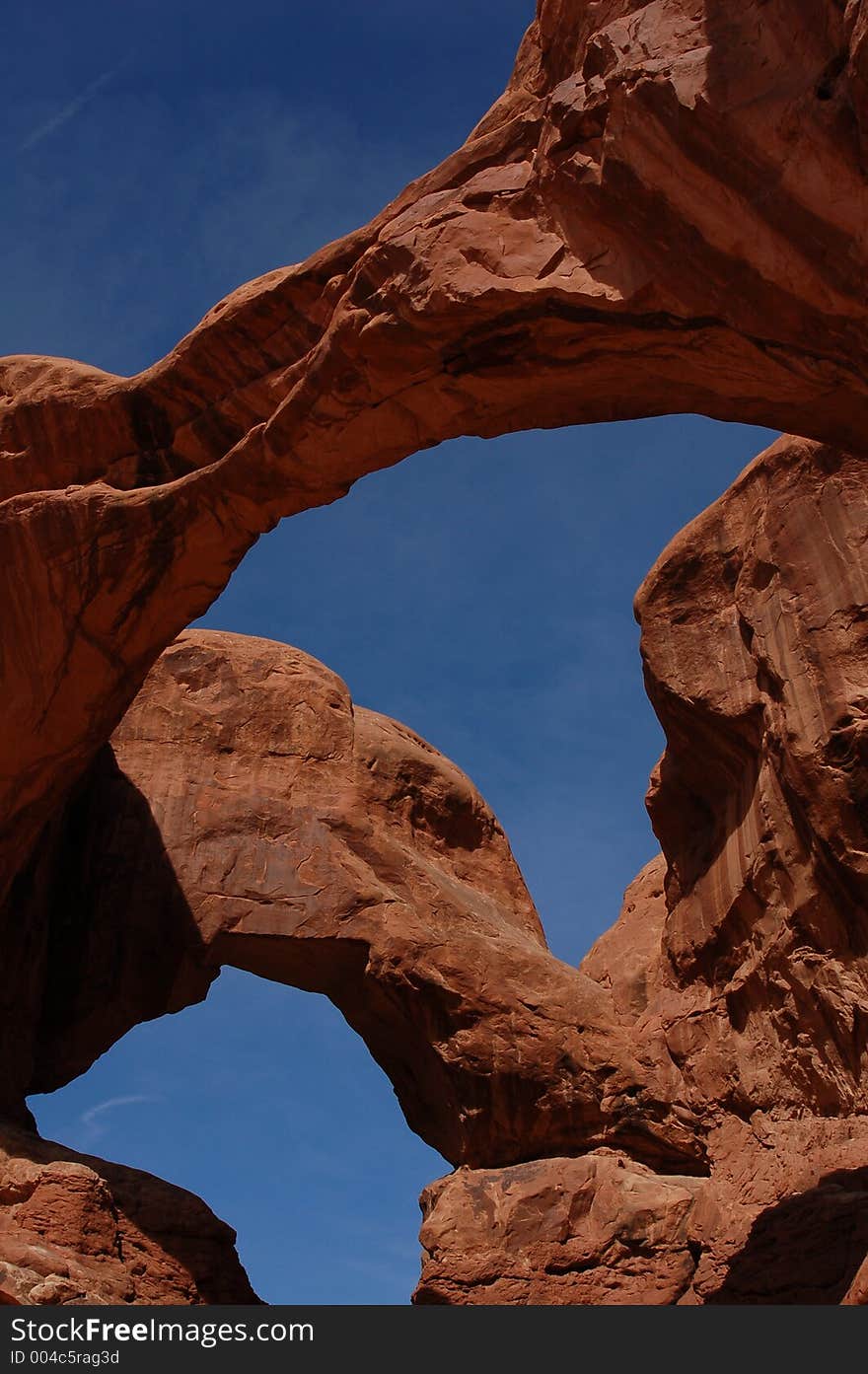 Double arch at arches national park