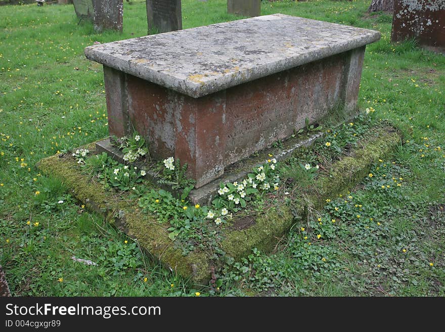 Tomb and Flowers. Tomb and Flowers