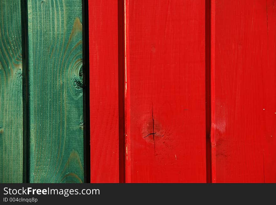 Detail of a wooden house. Detail of a wooden house