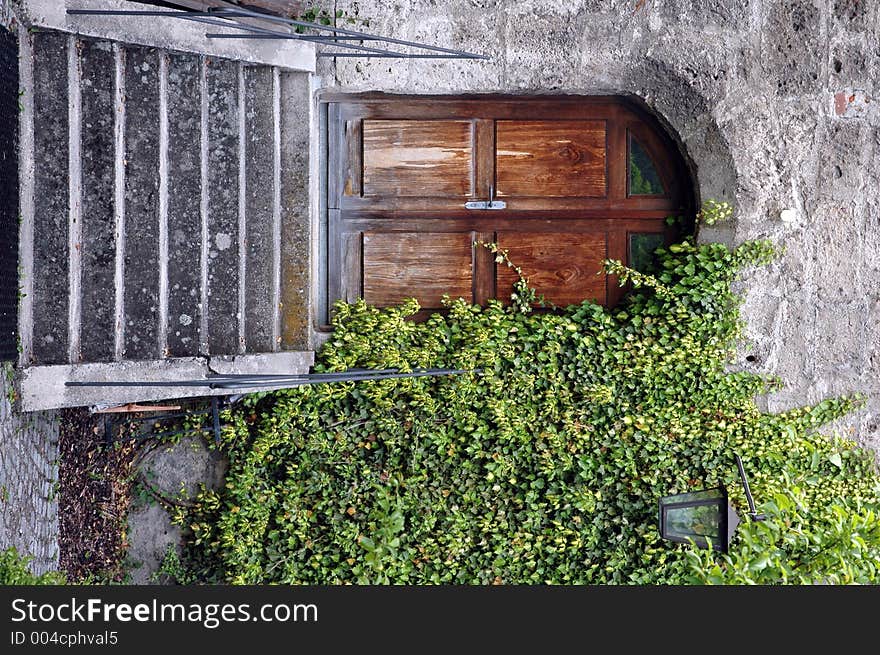 Door of an old house in bavaria. Door of an old house in bavaria