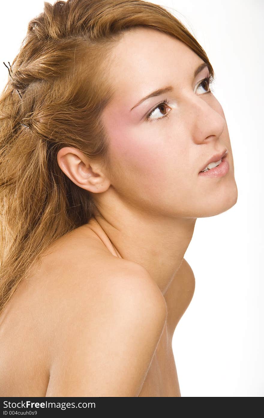 Dutch girl posing in studio. Dutch girl posing in studio