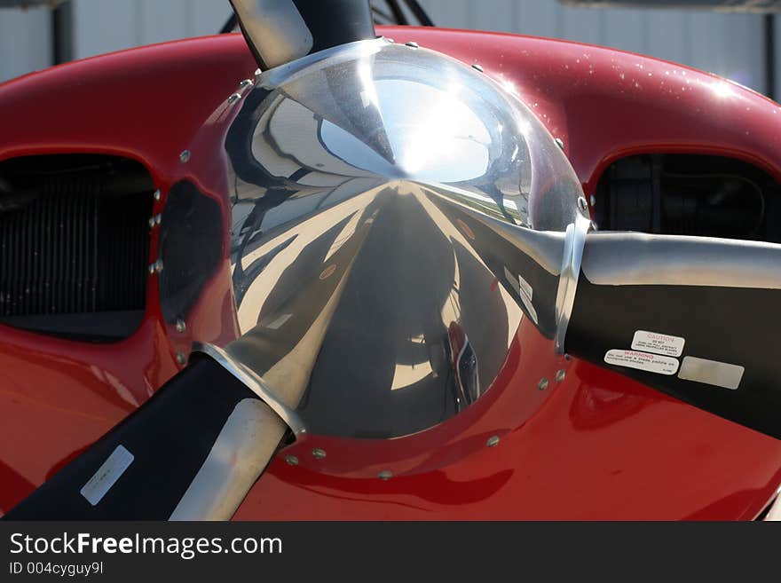 Closeup of planes nose. Closeup of planes nose