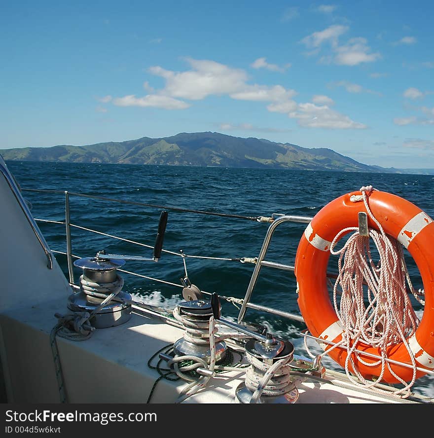 Sailing around beautiful landscapes at a sunny day. Sailing around beautiful landscapes at a sunny day.