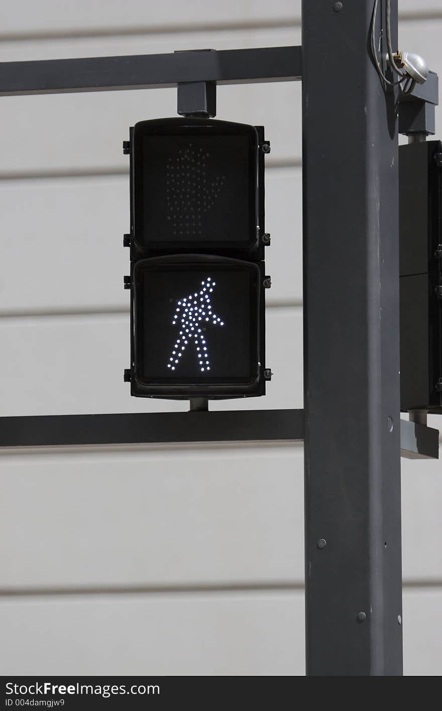 A Pedestrian crosswalk sign