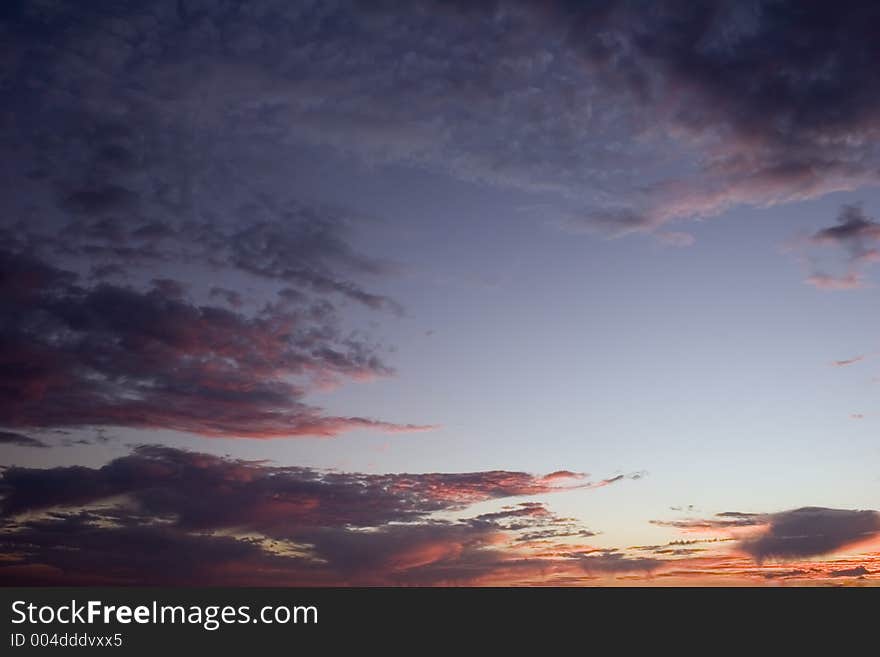 Wildfire Clouds At Sunset