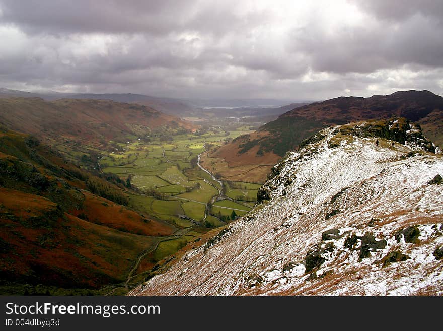 Langdale In Cumbrian Mountains