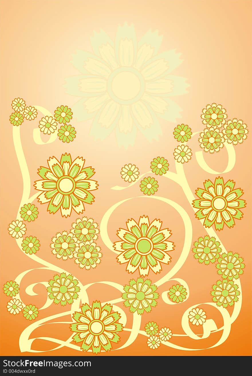 Summer background, vector