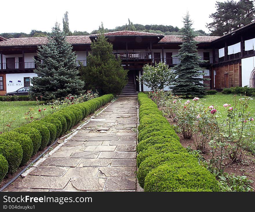 An old bulgarian monastery. An old bulgarian monastery