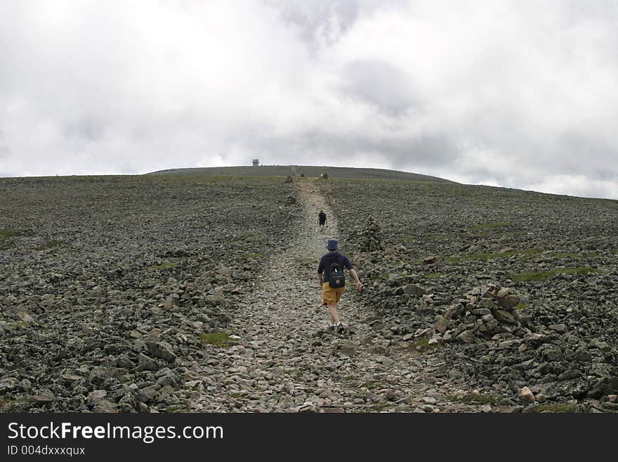 On a trail