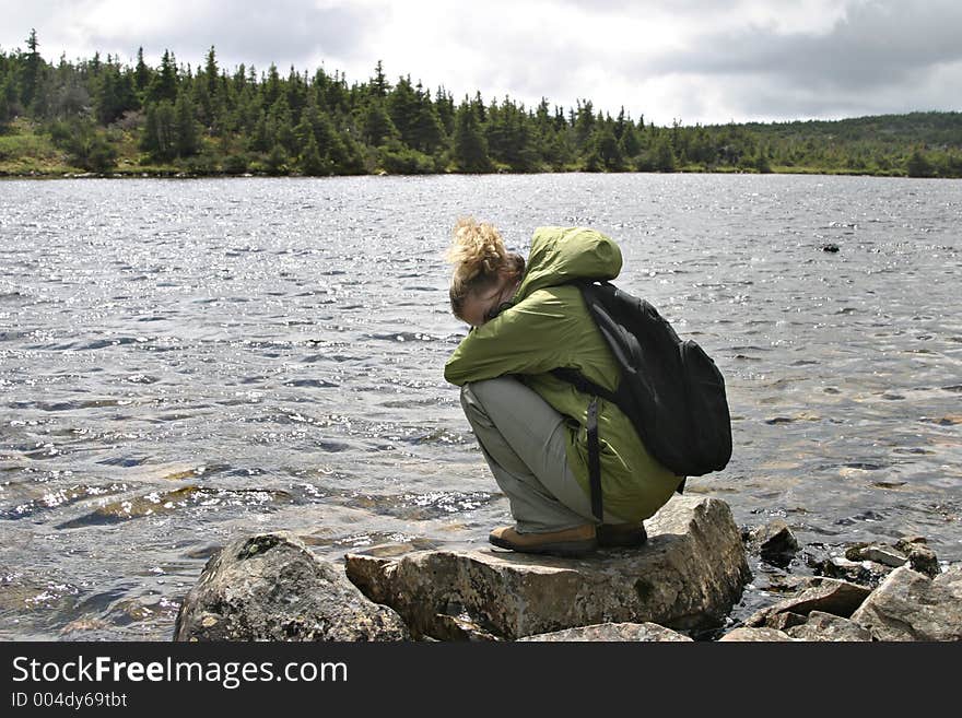 Resting at the lake