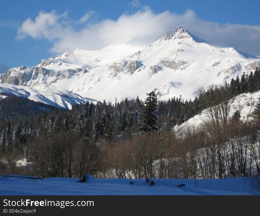 Peak Oshten in Caucasus