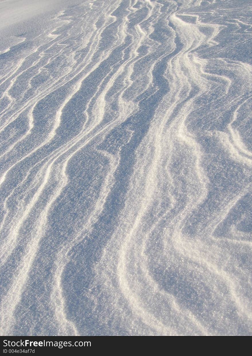 Snow compositionon winter