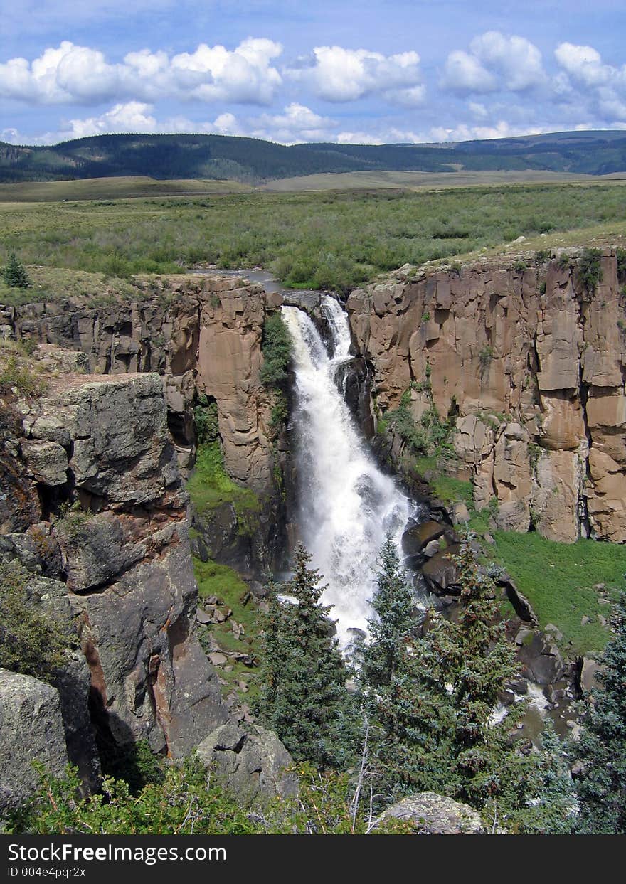 North Clear Creek Falls in Colorado