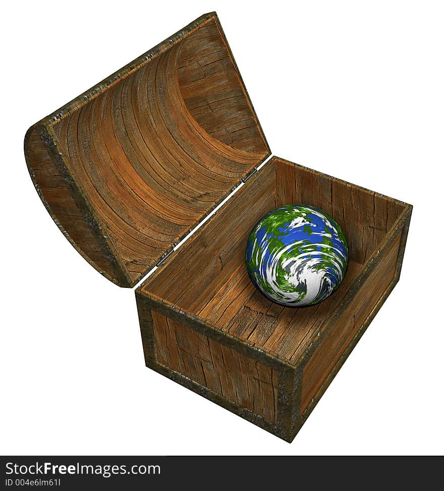 Earth in a chest