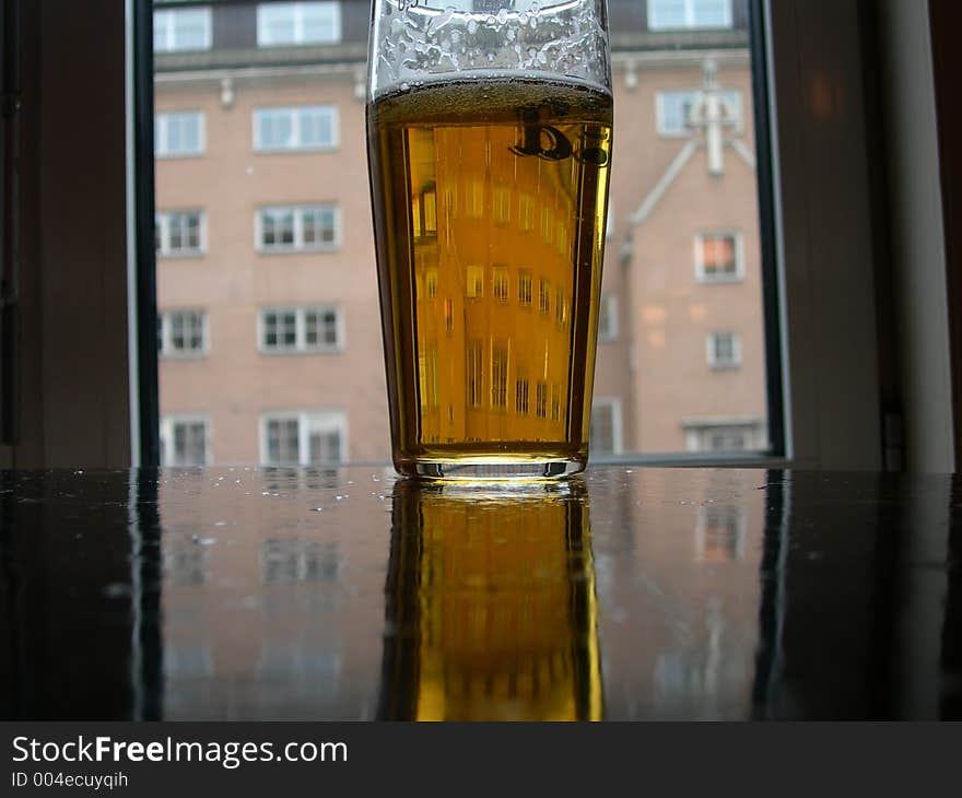 Glass of beer. Glass of beer.