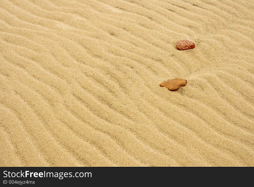 Sand texture and stones. Sand texture and stones